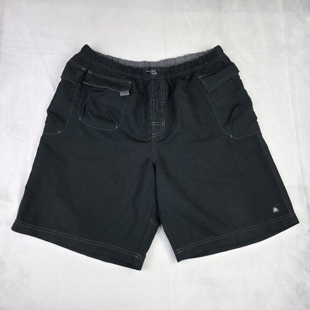 Vintage Nike ACG Shorts Mens XL Black Ripstop Drawstring All Conditions Gear